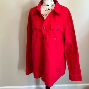 NWT American eagle red flannel shirt. 💯 cotton